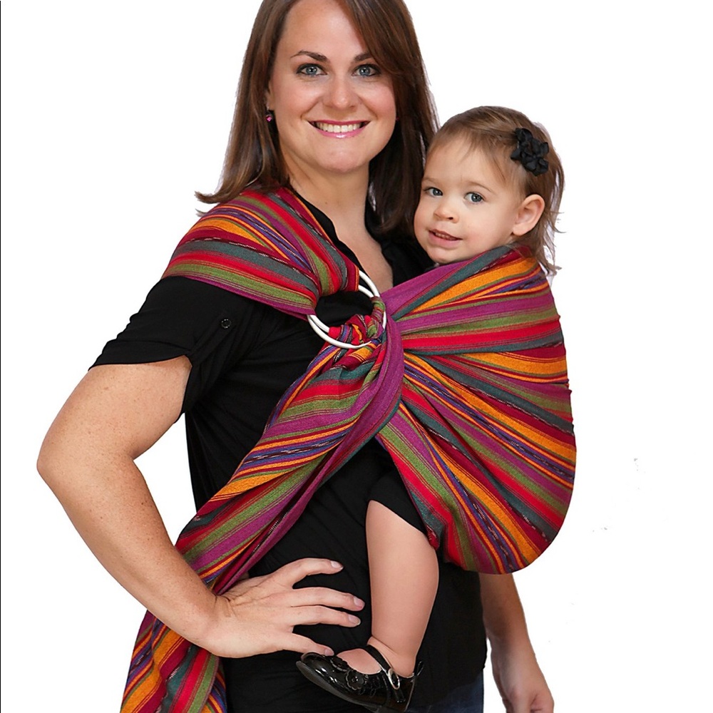 EUC Maya Baby Wrap - Lightly Padded Ring Sling MED